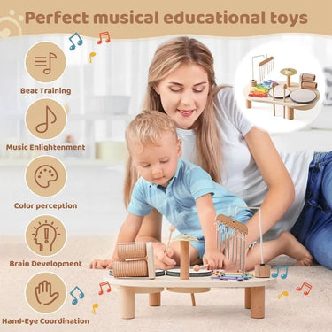 Houten Baby Muziekinstrumenten | Stimuleer Creativiteit - Perfect Montessori Speelgoed